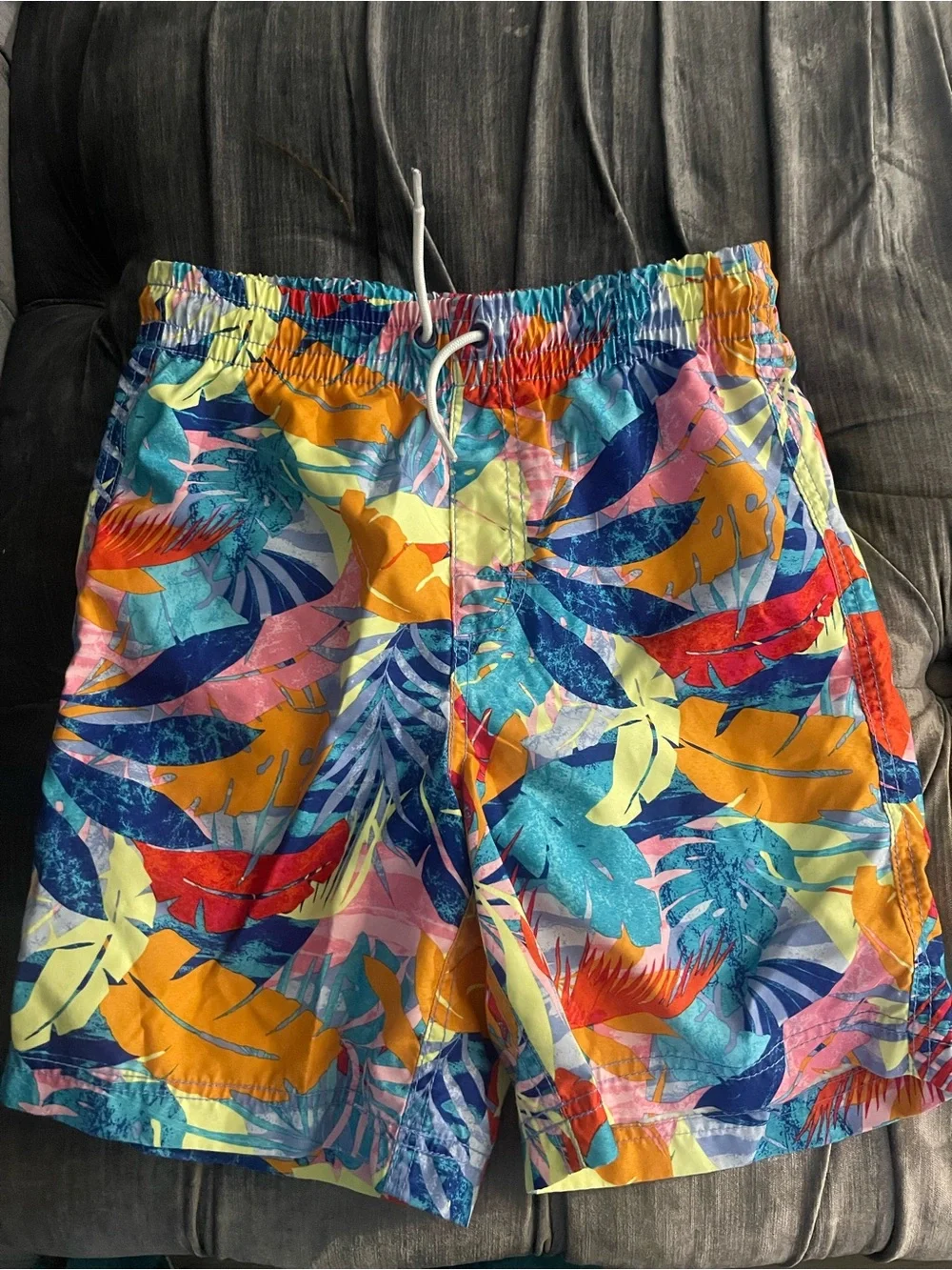 Old Navy Multicolor Tropical Boys Swim Shorts